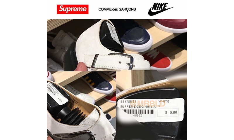 疑似 Supreme x COMME des GARÇONS x Nike 联乘鞋款释出