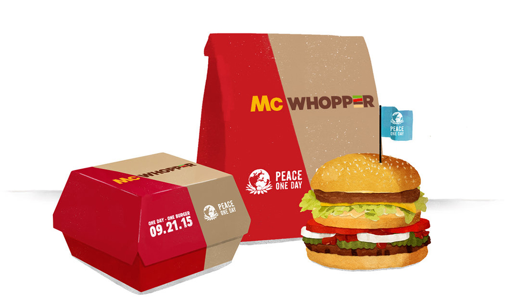 为了世界和平！Burger King 邀请 McDonald’s 完成 “The McWhopper” 特别企划
