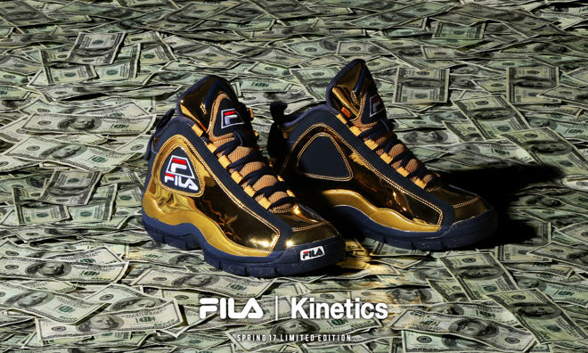 Kinetics x FILA 96GL “Metallic” 独家限量鞋款