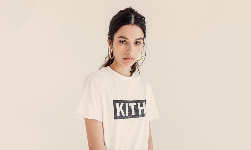 KITH 女装打造破洞版 Logo T 恤系列