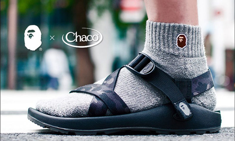 A BATHING APE® x Chaco 打造联乘凉鞋