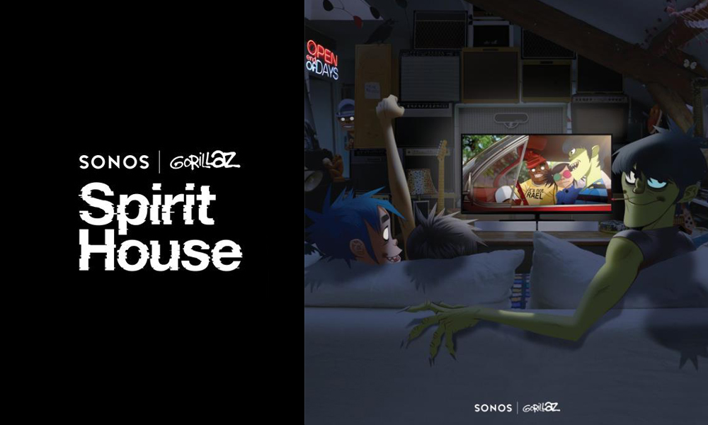 Sonos 携手 Gorillaz 乐队打造 Spirit House 带你走进沉浸式视听世界