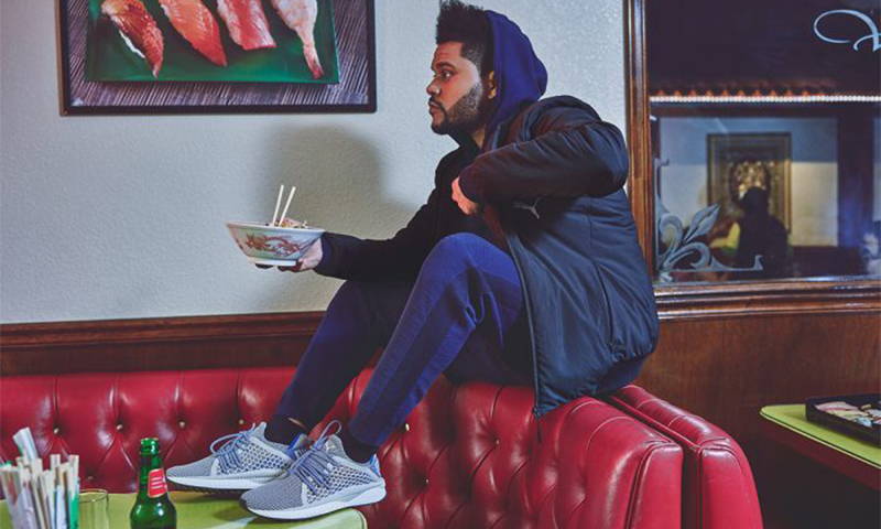 The Weeknd 亲自演绎 PUMA Tsugi Netfit 4