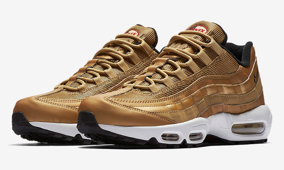 Nike Air Max 95 也有 “Metallic Gold” 配色了