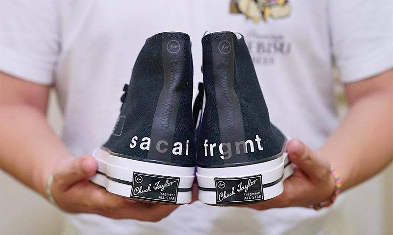 sacai x fragment design x CONVERSE Chuck Taylor 1970s 细节近赏