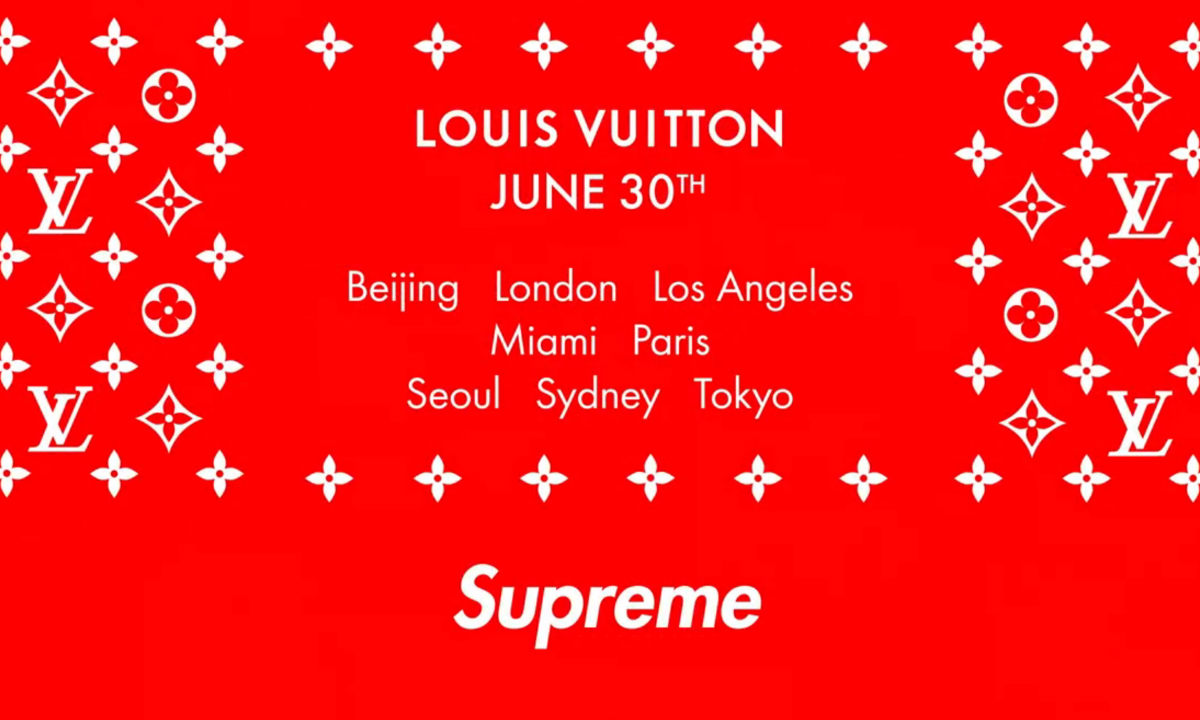 Louis Vuitton 官方公布部分 Supreme x Louis Vuitton 发售门店地址