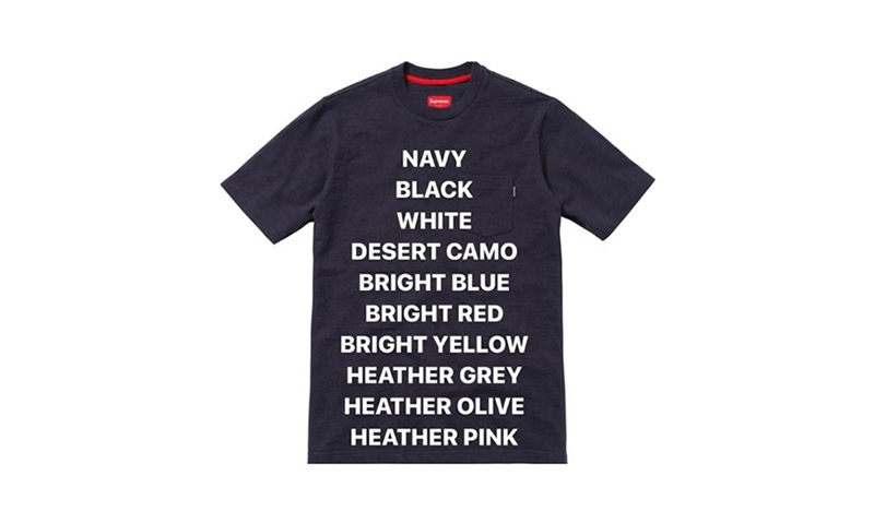 隐藏款 Supreme Pocket Tee 配色曝光