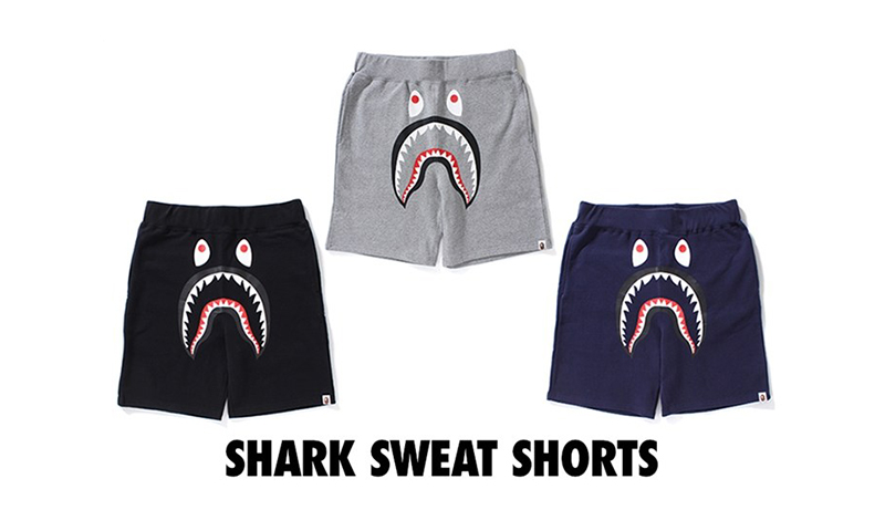 A BATHING APE® 即将发售 “SHARK SWEAT SHORTS” 短裤系列
