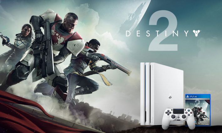 PS4 Pro 冰河白版本即将以《Destiny 2》同捆绑方式发售
