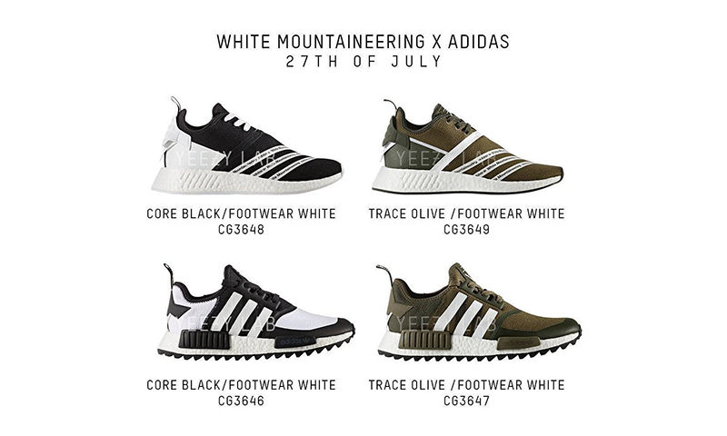 adidas Originals by White Mountaineering 2017 秋冬鞋款即将发售