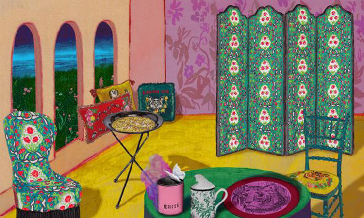 Gucci 推出全新家饰系列 “Gucci Décor”，跟时装一个风格