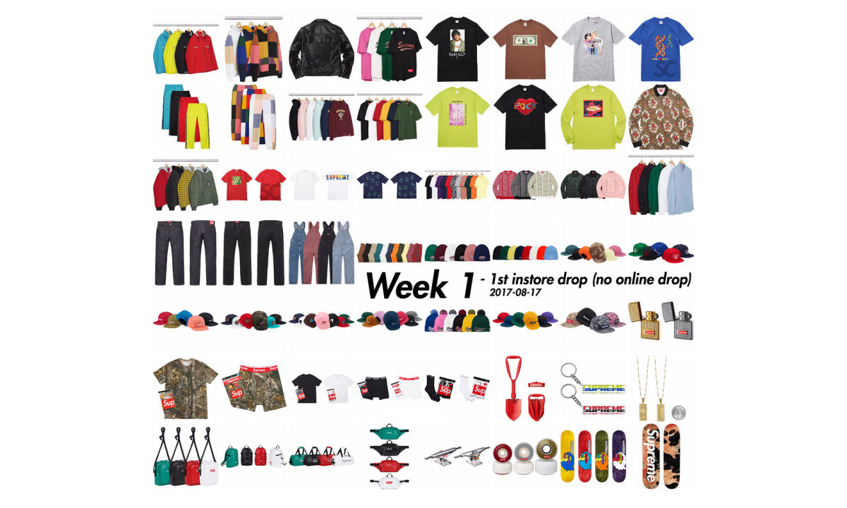 Supreme 本周发什么：17 秋冬开季第 1 周
