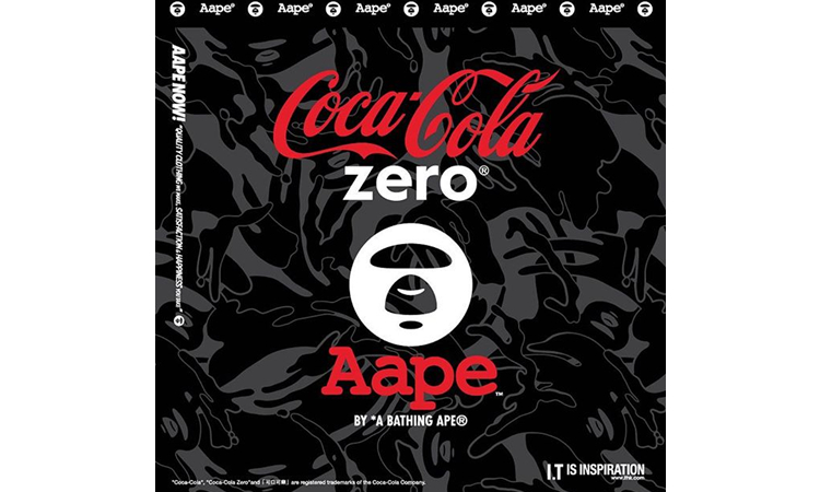 可口可乐的下一个联名对象是 AAPE®
