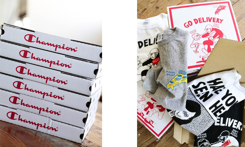 Champion Japan 与艺术家 Oka Koji 合作 “Pizza and Skate” 系列