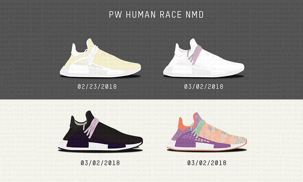 Pharrell Williams x adidas Originals NMD “HUMAN RACE” 四款新配色释出