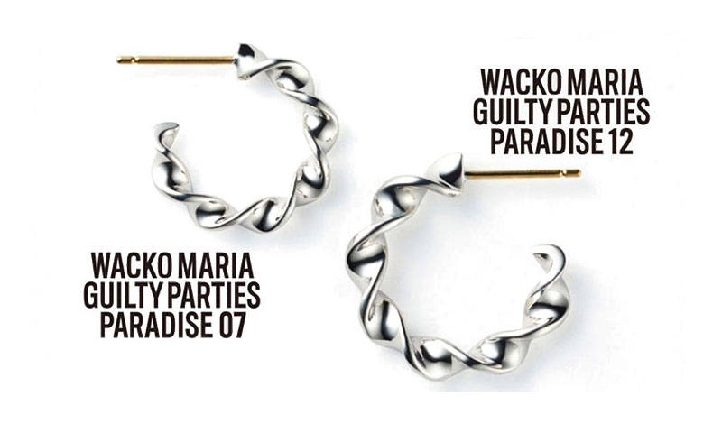 日本男装品牌 WACKO MARIA 联合配饰品牌 CAREERING 推出耳饰
