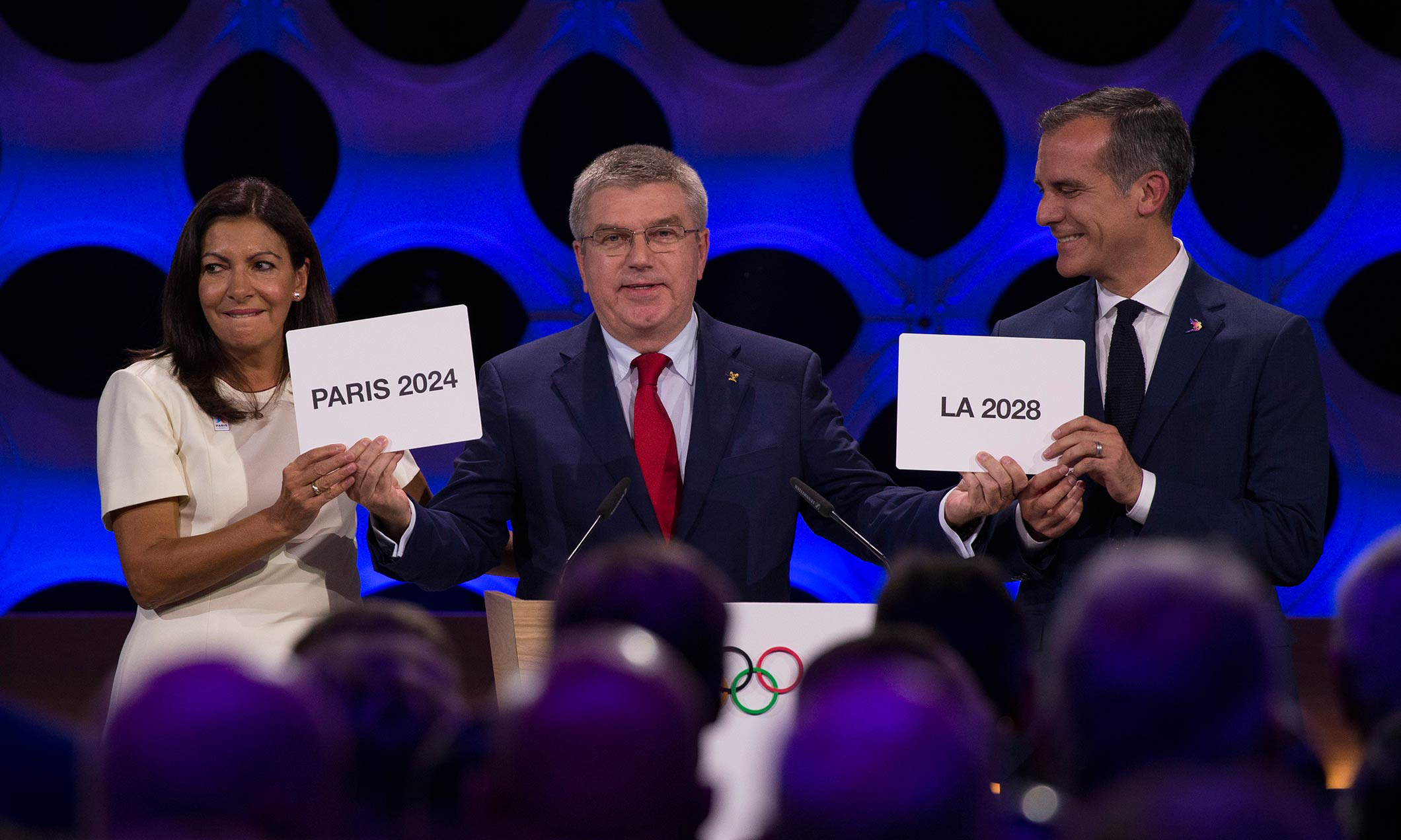 2024 年和 2028 年奥运会将分别在巴黎和洛杉矶举办