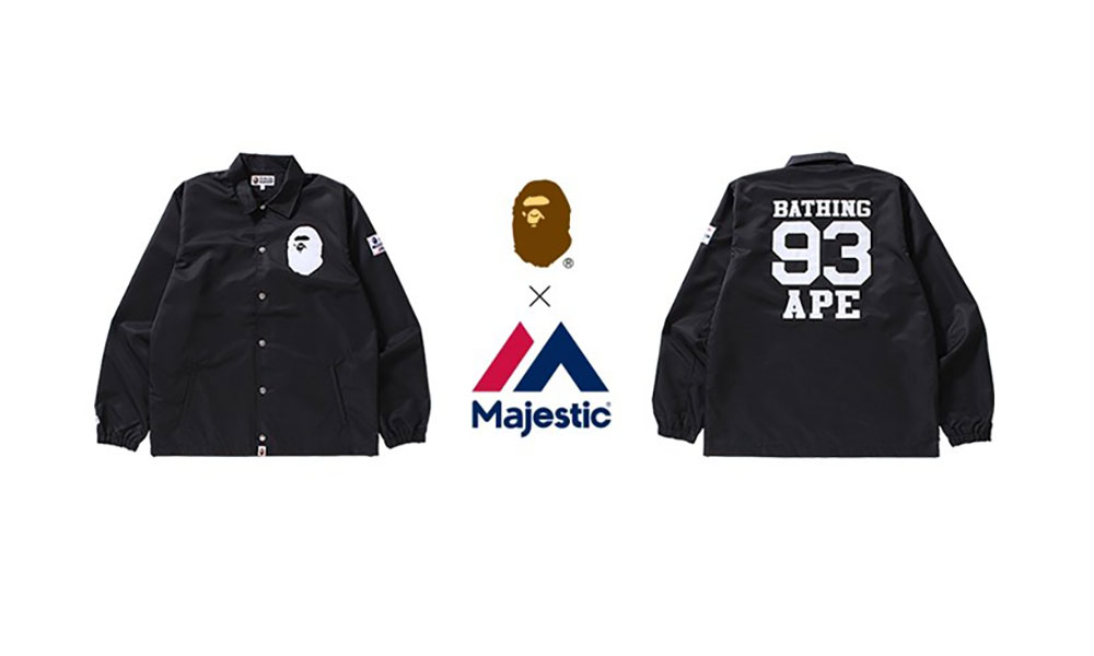 Majestic x A BATHING APE® 推出联乘教练夹克系列