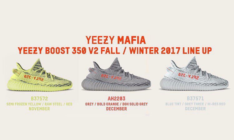 Yeezy boost 350 V2 和 Powerphase 发布时间已更新