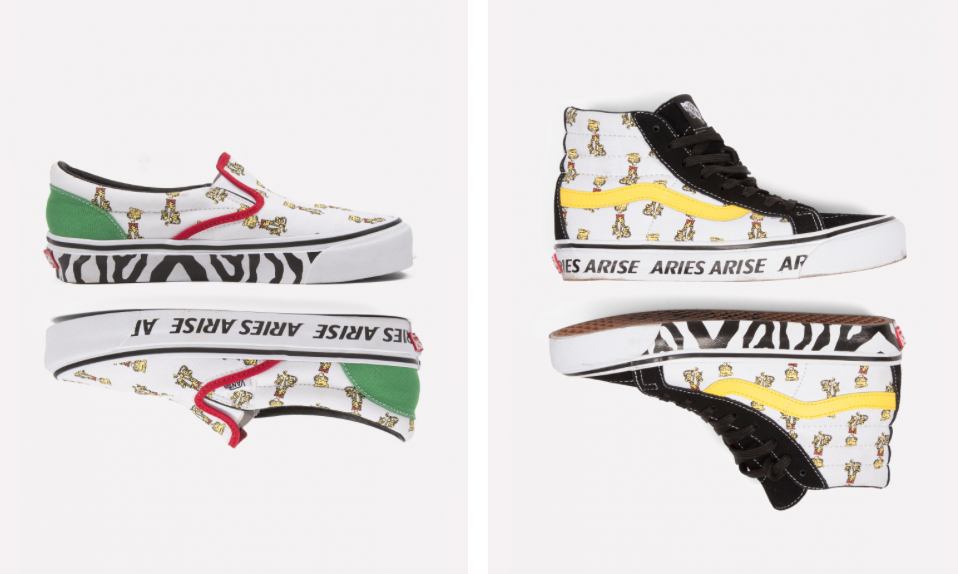 Aries 携手 Vans 释出联名鞋款，带来瞩目图形设计