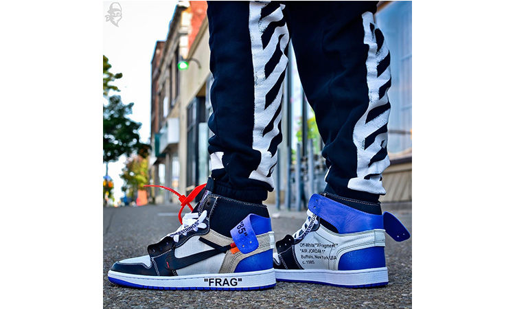 客制版 Virgil Abloh x fragment design x Air Jordan I  球鞋释出