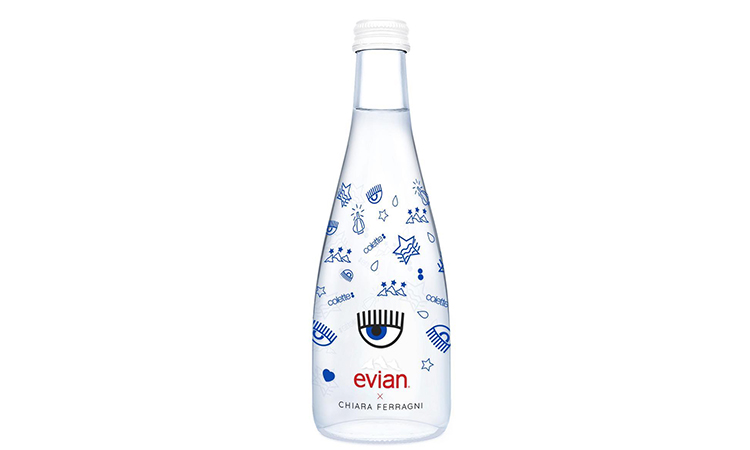 colette 联手 Chiara Ferragni 和 Evian 推出限量版瓶装矿泉水