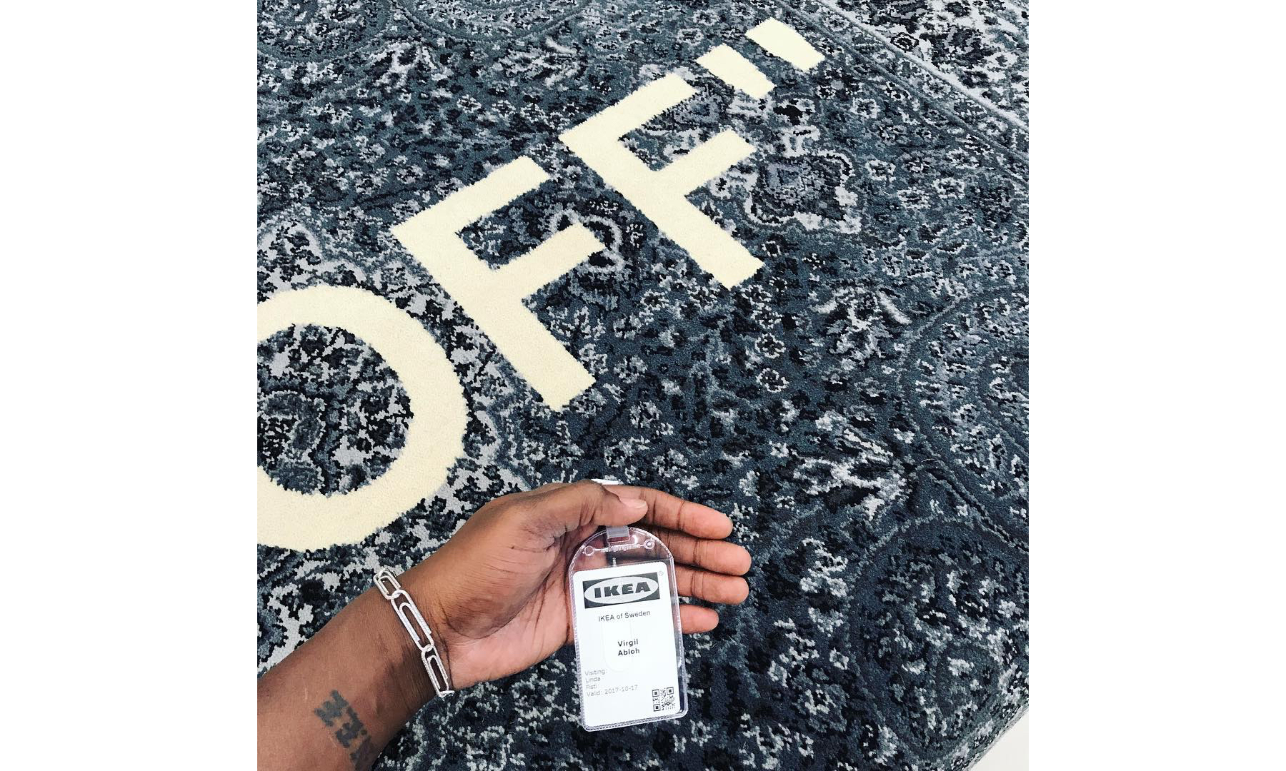 Virgil Abloh 曝光 OFF-WHITE x IKEA 联名地毯