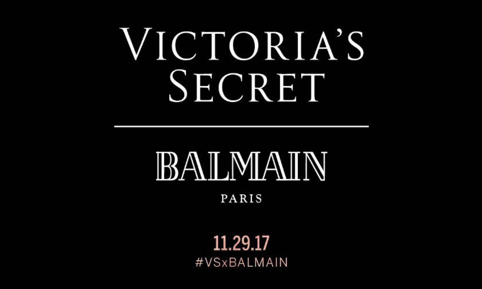 Victoria’s Secret 即将携手 Balmain 推出联乘系列