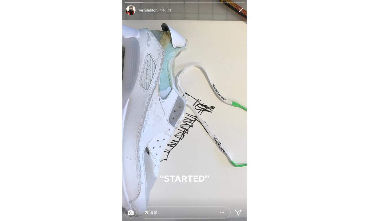 Virgil Abloh 已经着手 OFF-WHITE x Nike 的下一辑合作