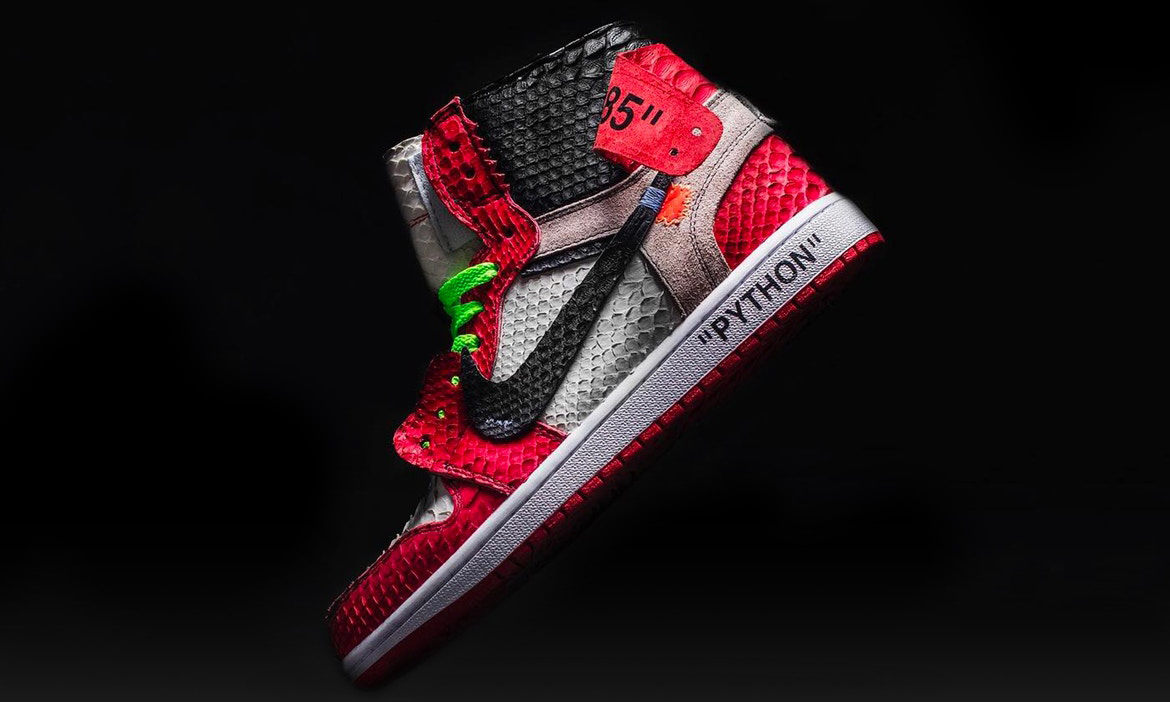 The Shoe Surgeon 蛇皮客制 Virgil Abloh x Air Jordan I