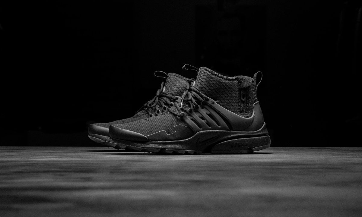 近赏 Nike Air Presto Mid Utility 全新配色 Triple Black