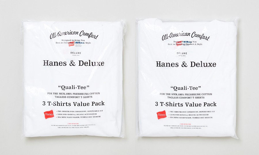 DELUXE x Hanes 携手推出高品质白色基础 T-Shirt