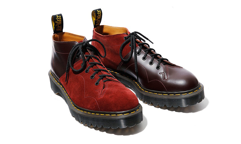 Engineered Garments x Dr. Martens 联名 Monkey Boot 鞋款