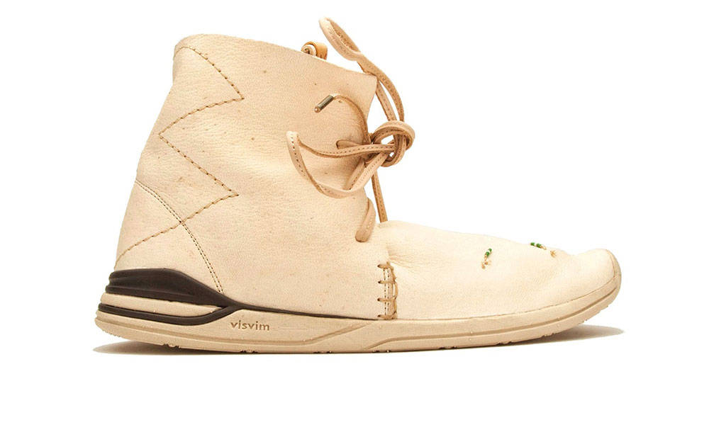 visvim 带来 HURON MOC-FOLK Hi 新款麖皮版本