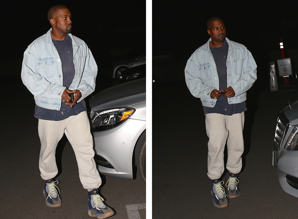 Kanye West 上脚全新版本 adidas YEEZY 运动鞋