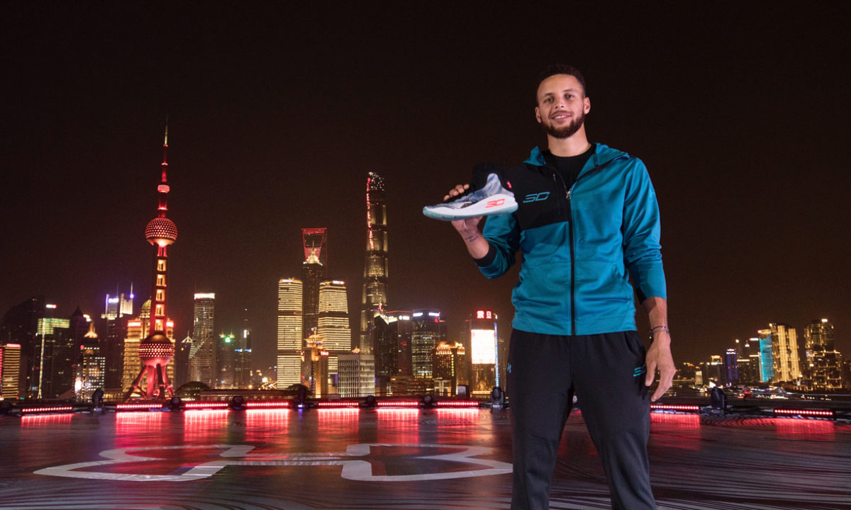 演绎申城魔幻，史蒂芬·库里携 Under Armour CURRY 4 中国配色亮相