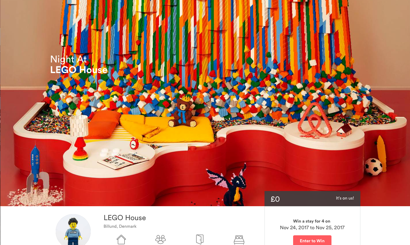 通过 Airbnb 竟然能入住 LEGO 打造的房屋