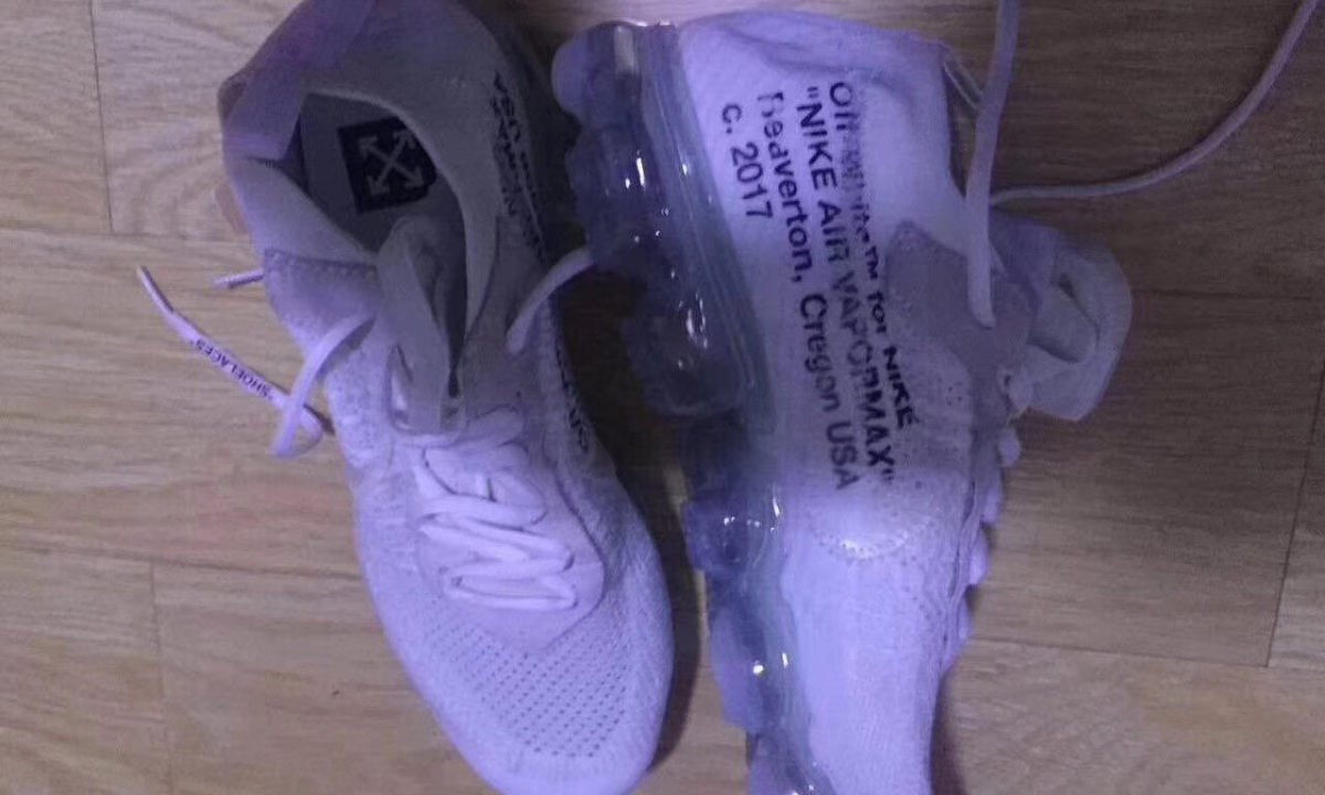 Virgil Abloh x NikeLab 2018 款白色 Air VaporMax 谍照曝光