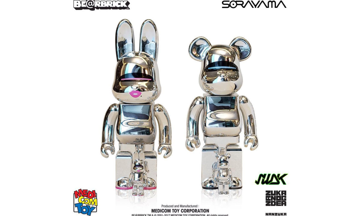 空山基 x MEDICOM TOY 打造限量 BE@RBRICK & R@BBRICK