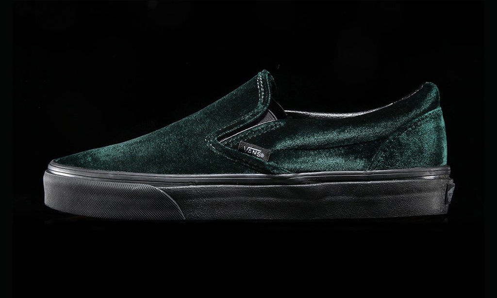 Vans 打造高贵质感天鹅绒 Slip-On