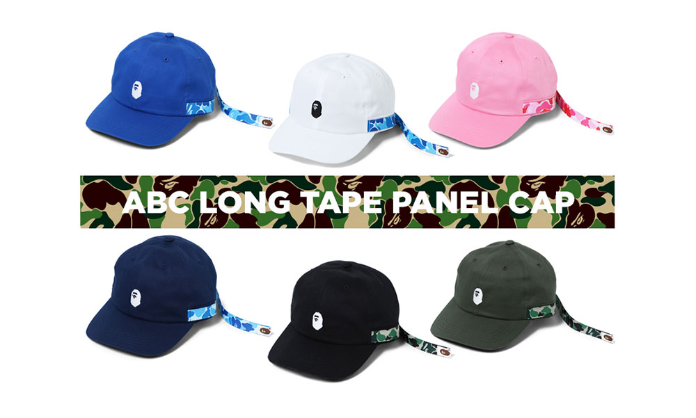 A BATHING APE® 推出 ABC Long Tape  Panel 帽款系列