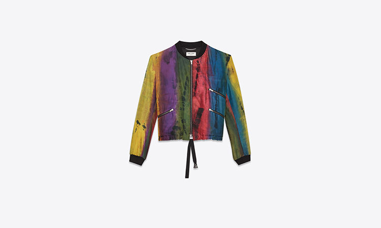 Saint Laurent 全新丝绸扎染夹克上架
