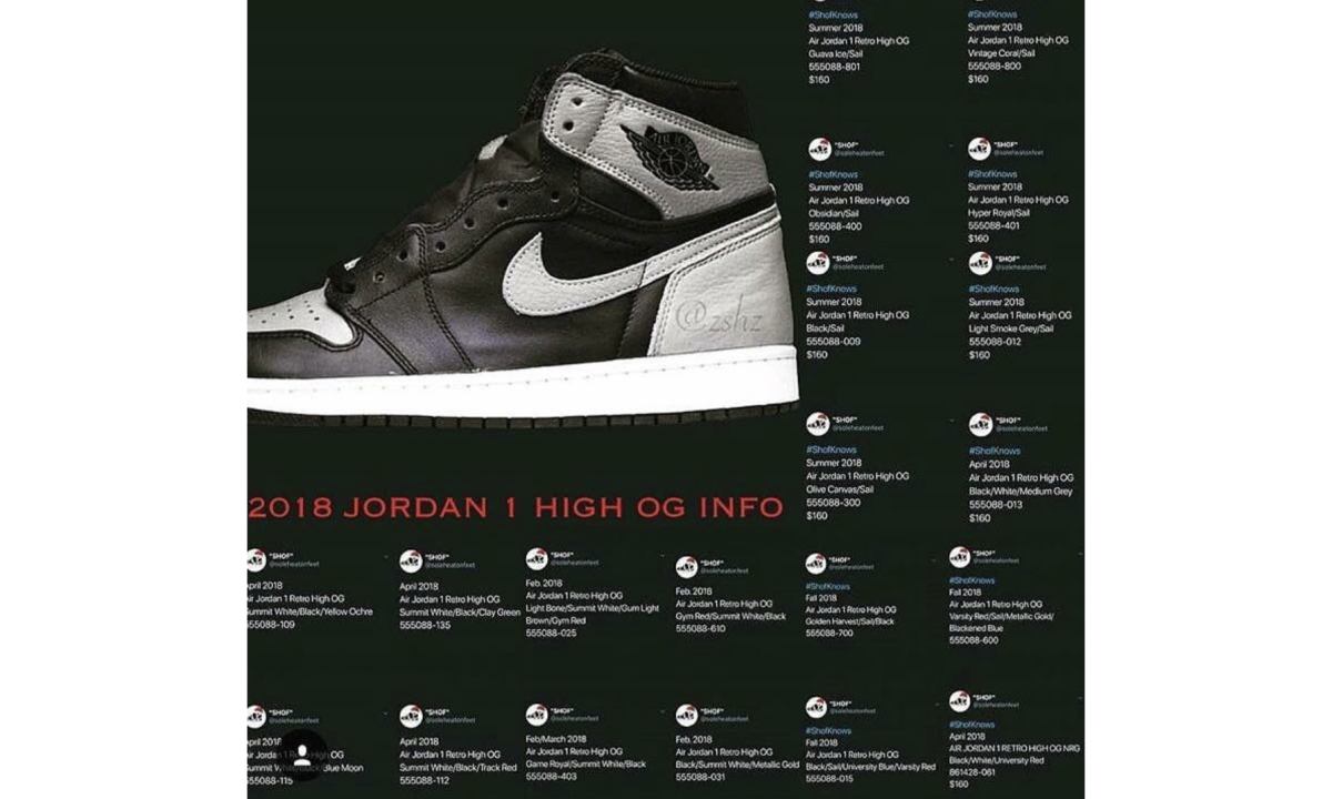 明年将会有多达 30 款  Air Jordan I 新配色推出