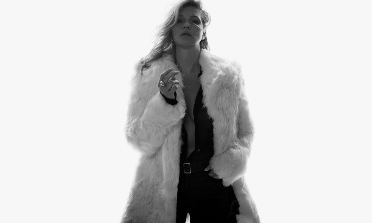 沉寂已久的传奇超模 Kate Moss 上阵演绎 Saint Laurent 最新大片