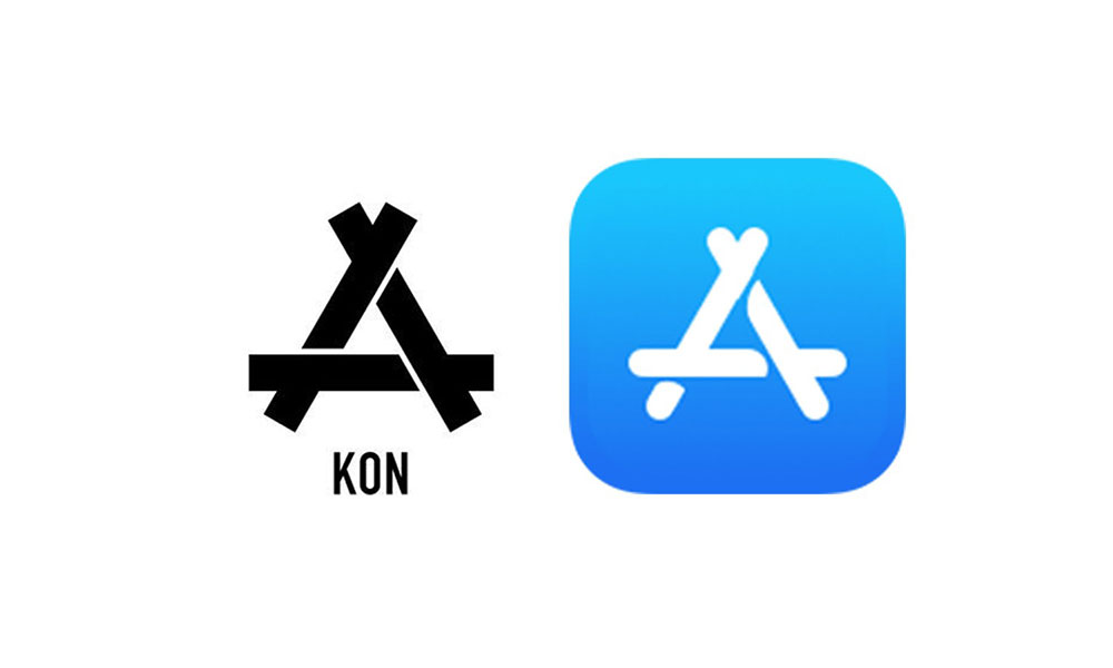 中国品牌 KON 控指 Apple iOS 11 版本 App Store 图标涉嫌抄袭