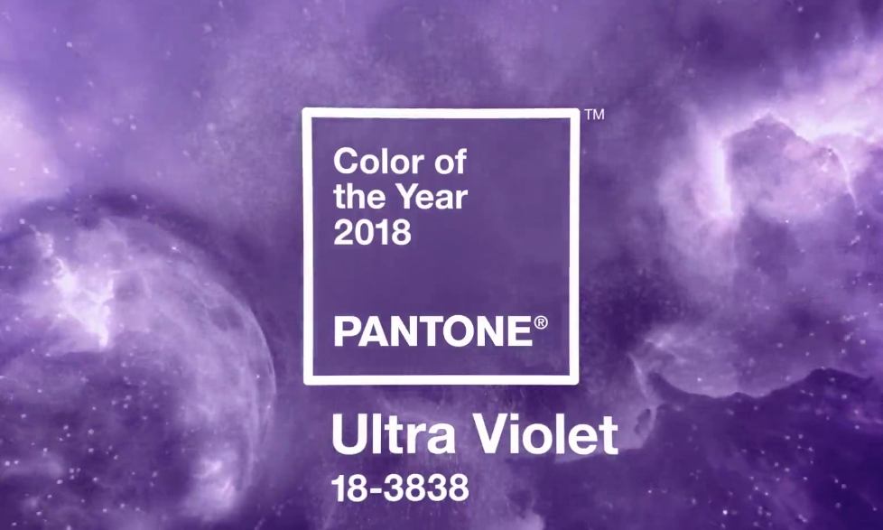 色彩权威 Pantone 公布 “Ultra Violet 紫外光色” 为 2018 年度代表色