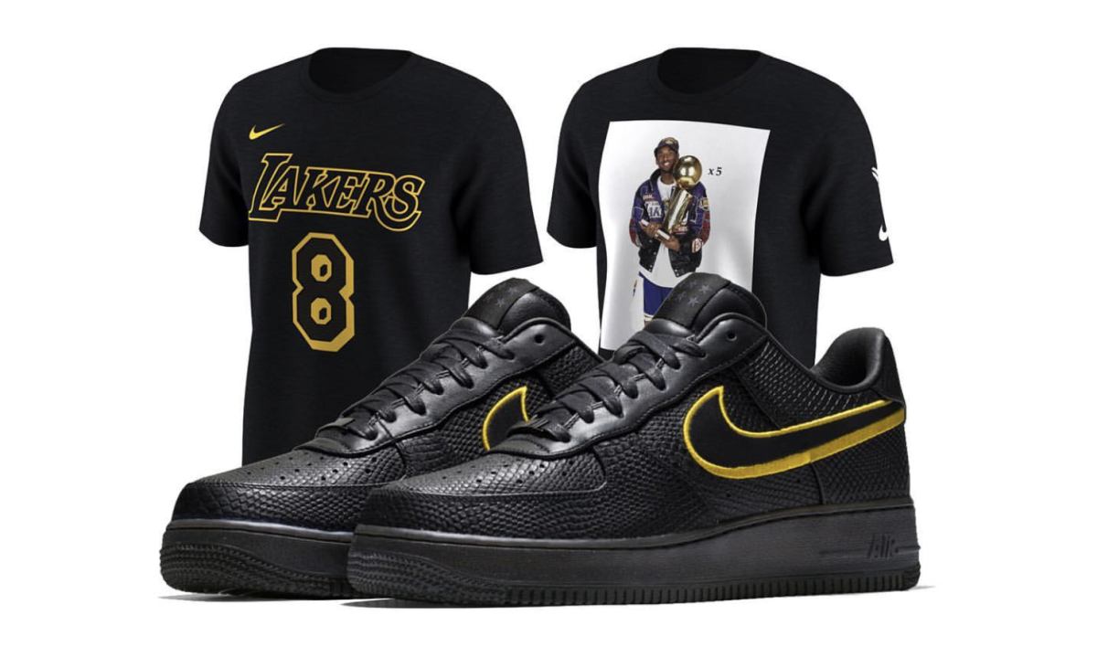 为纪念科比球衣退役，Nike 还推出了一双纪念版 AF1