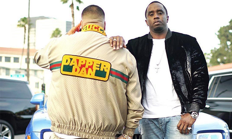 DJ Khaled 上身 Dapper Dan x Gucci 定制版 Track Suit