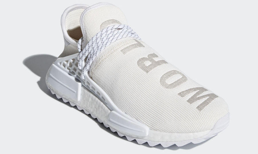 Pharrell Williams x adidas Hu NMD Trail 纯白色版本释出