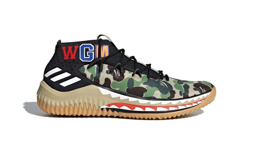 近赏下月登陆的 BAPE® x adidas Dame 4 重磅联乘鞋款